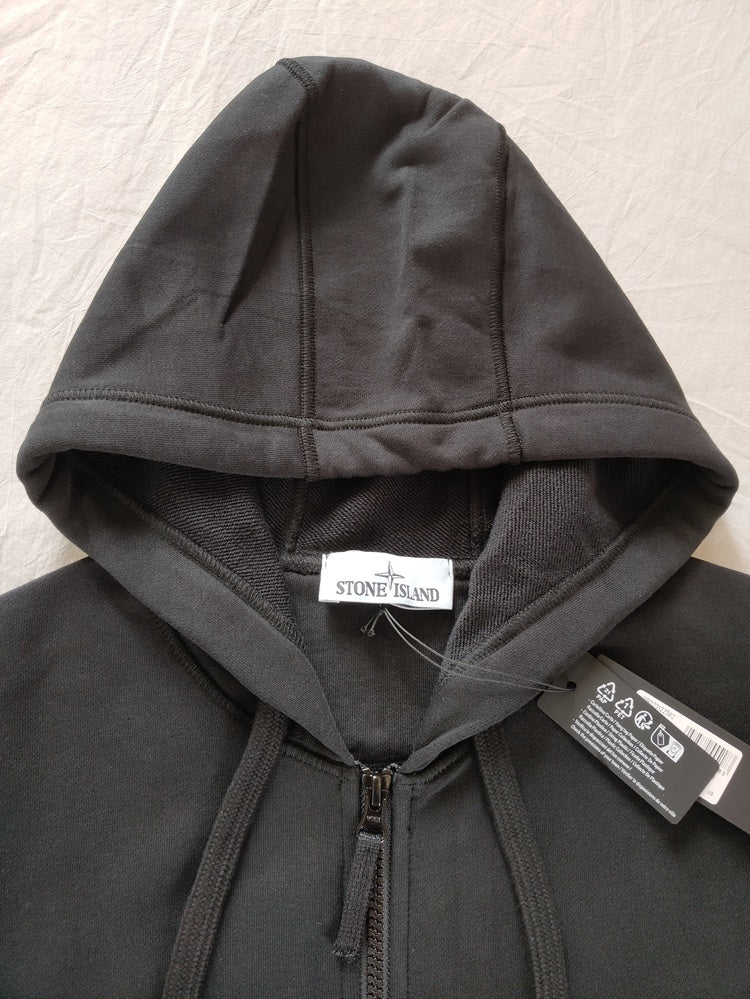 Stone Island Zip Hooded Sweatshirt