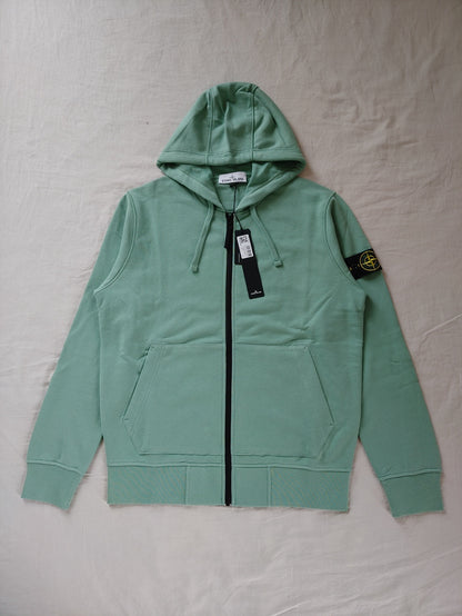 Stone Island Zip Hooded Sweatshirt