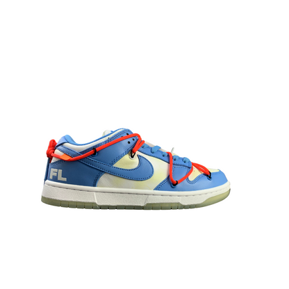 Off-White x Nike Dunk Low University Blue Sneakers