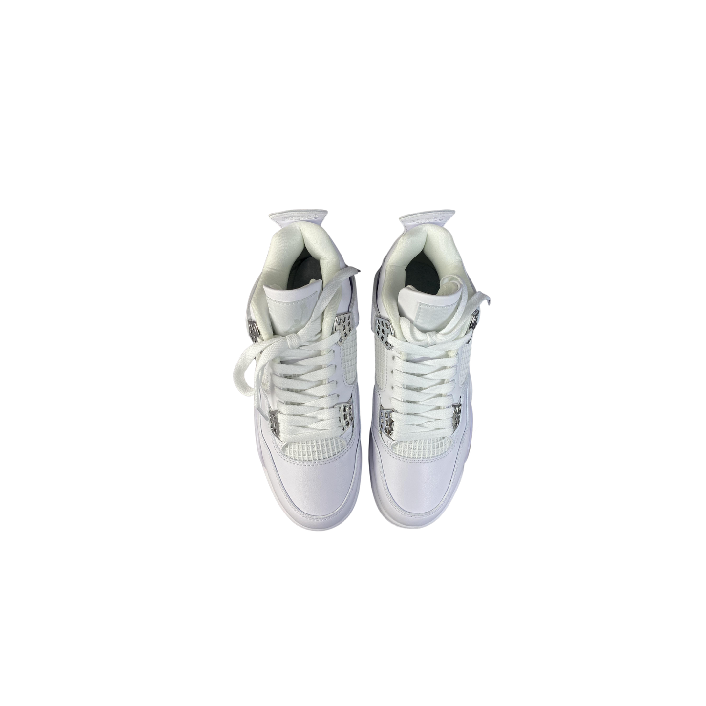 Jordan 4 Retro White Metallic Sneakers