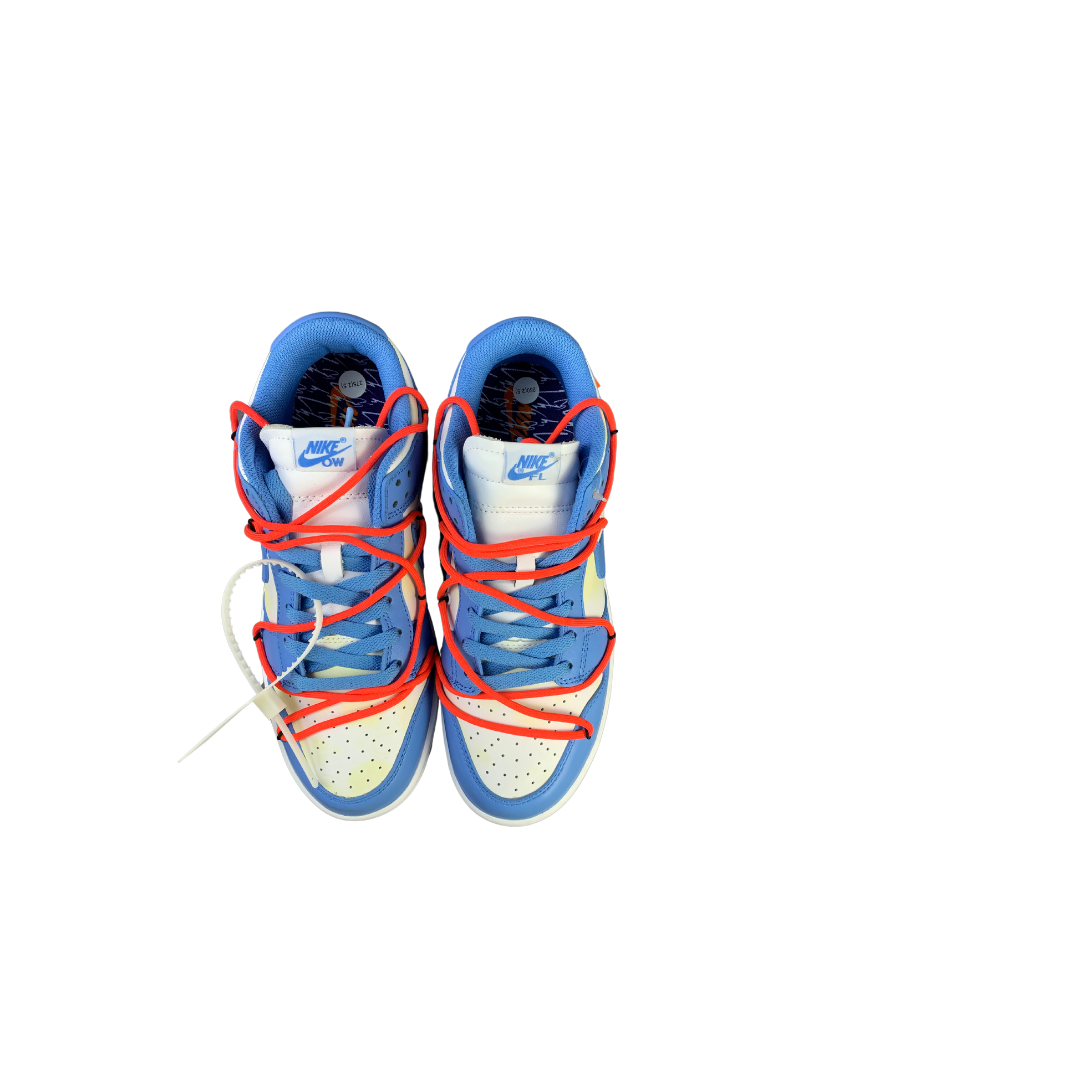 Off-White x Nike Dunk Low University Blue Sneakers