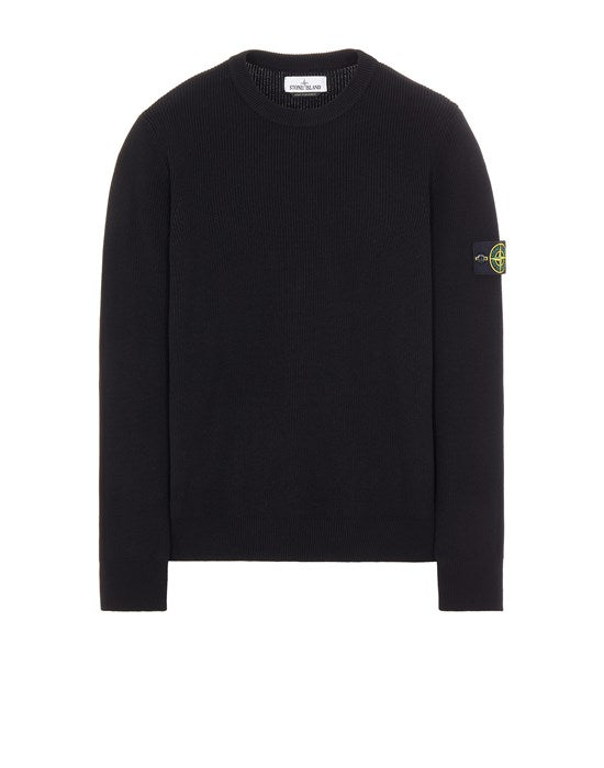 Stone Island Ribbed Soft Cotton Knitwear