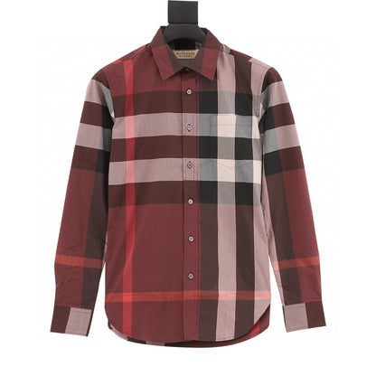 Burberry Classic Large Plaid Long Sleeve Shirt