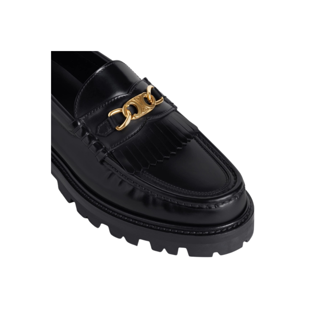 Celine Triomphe Margaret Leather Loafers