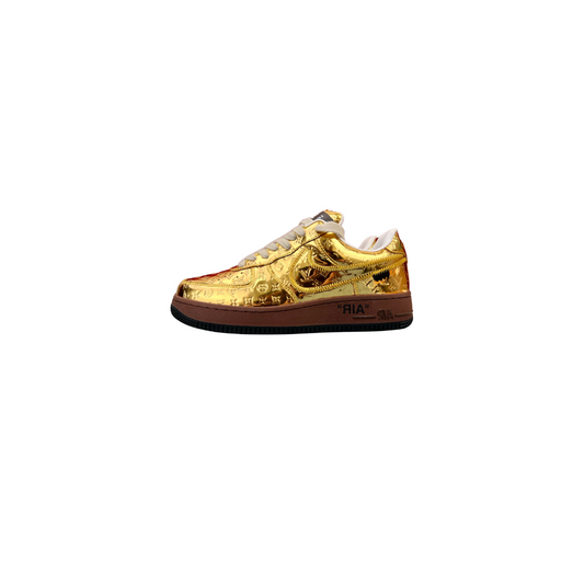 Louis Vuitton x Nike Air Force 1 Gold