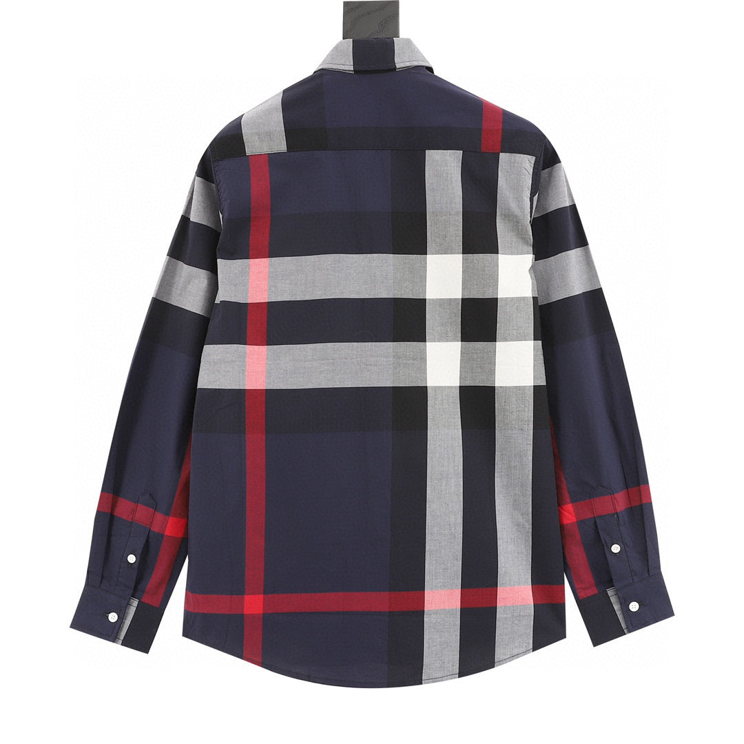 Burberry Classic Large Plaid Long Sleeve Shirt