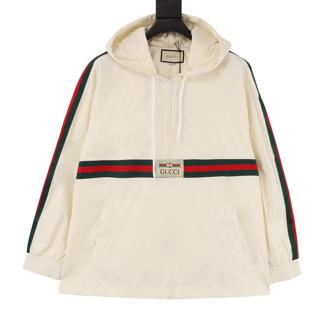 Gucci Label Coated Cotton Trench Coat