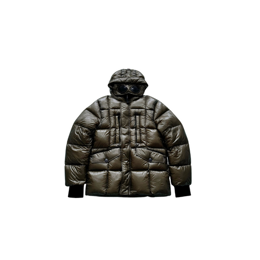 C.P. Company Khaki Hooded Down Jacket