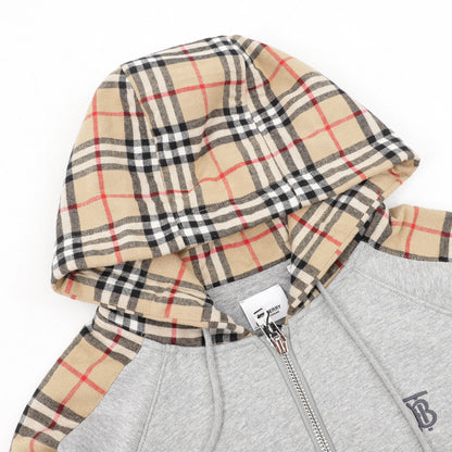 Burberry Vintage Check Panel Zipped Hoodie