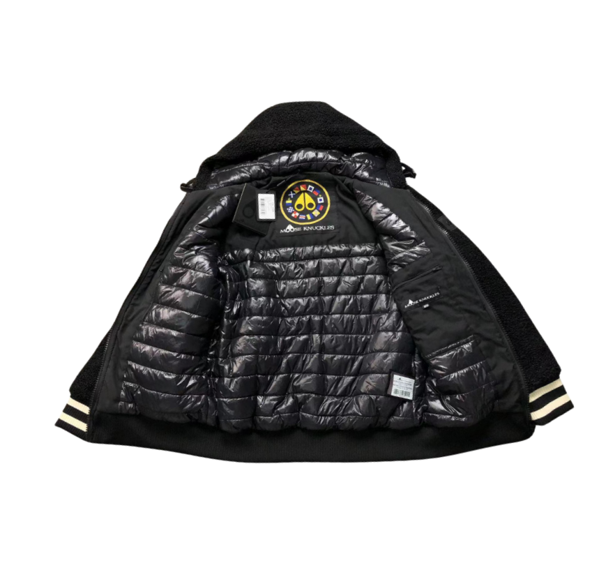 Moose Knuckles Dewson Sherpa Varsity Jacket