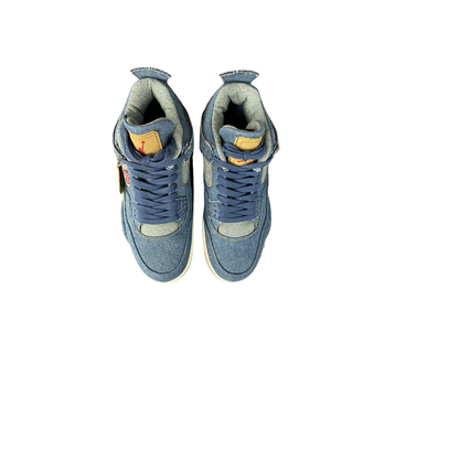 Jordan 4 Retro Denim Sail Game Sneakers