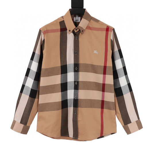 Burberry Classic Large Plaid Long Sleeve Shirt