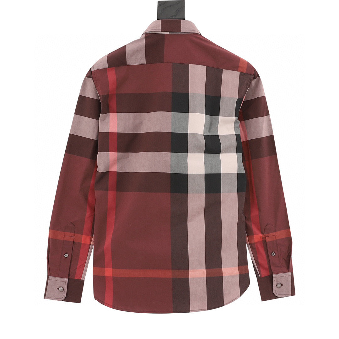 Burberry Classic Large Plaid Long Sleeve Shirt