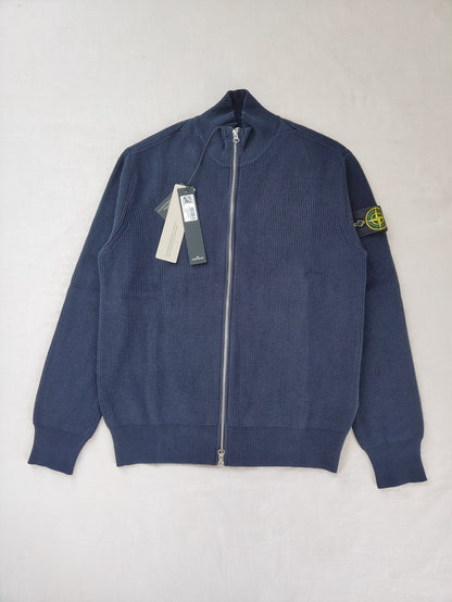 Stone Island Cotton Zip Cardigan Knit