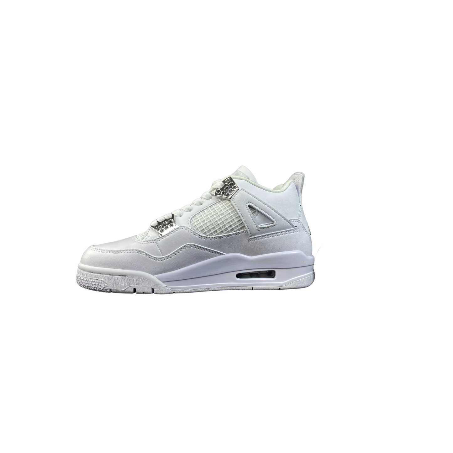 Jordan 4 Retro White Metallic Sneakers