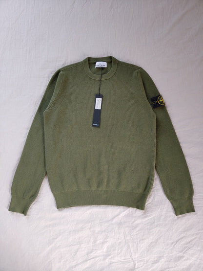 Stone Island Ribbed Soft Cotton Knitwear