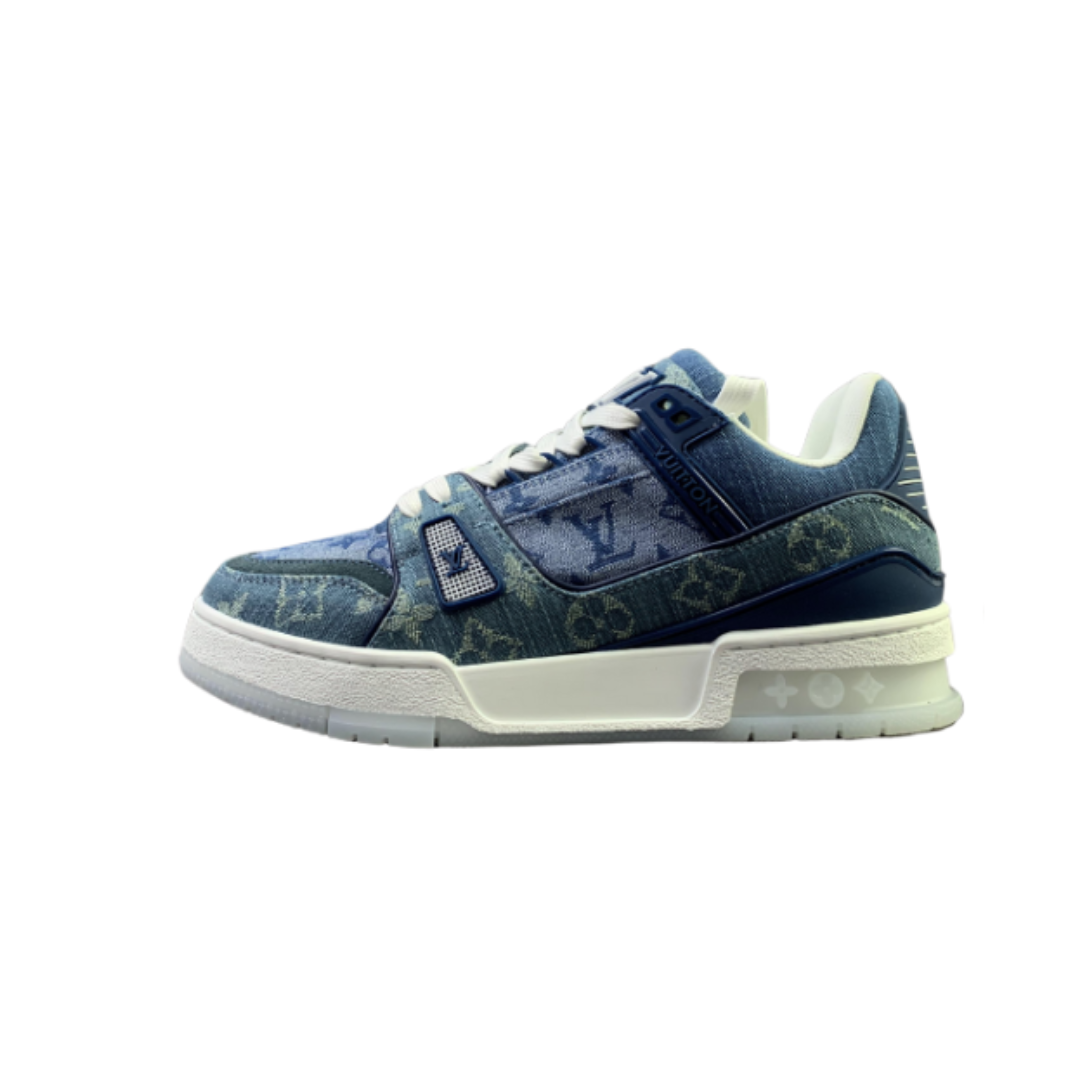 Louis Vuitton Trainers Denim Blue