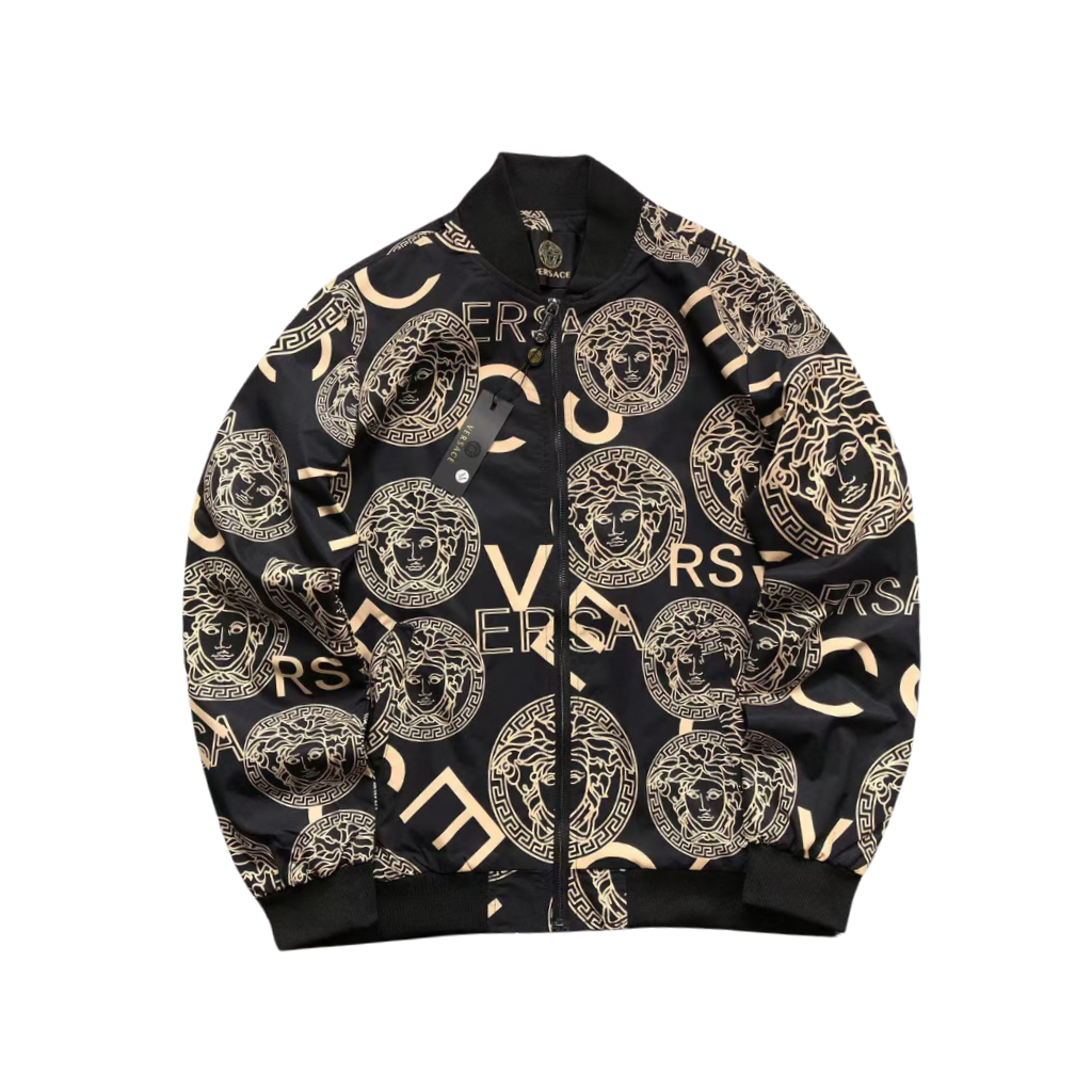 Versace Medusa Print Bomber Jacket