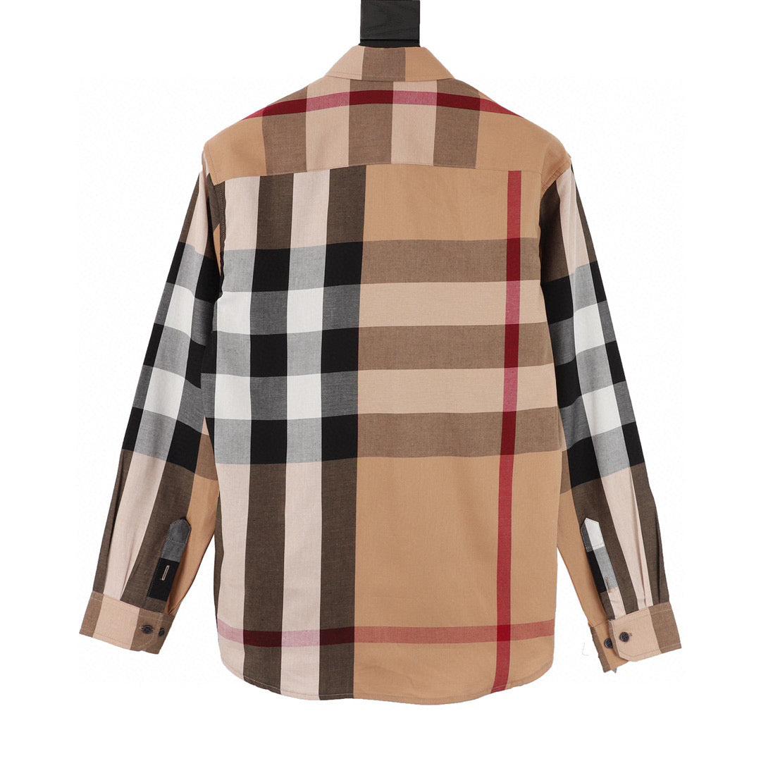 Burberry Classic Large Plaid Long Sleeve Shirt