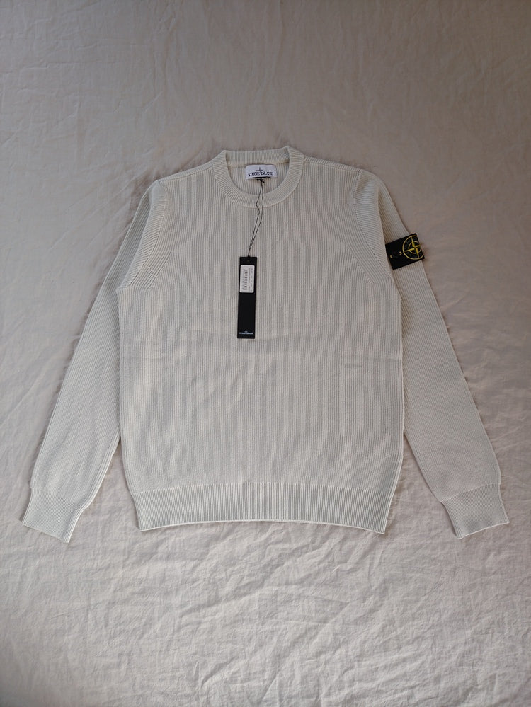 Stone Island Ribbed Soft Cotton Knitwear