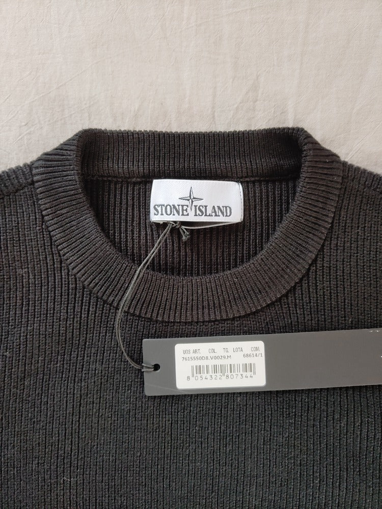 Stone Island Ribbed Soft Cotton Knitwear