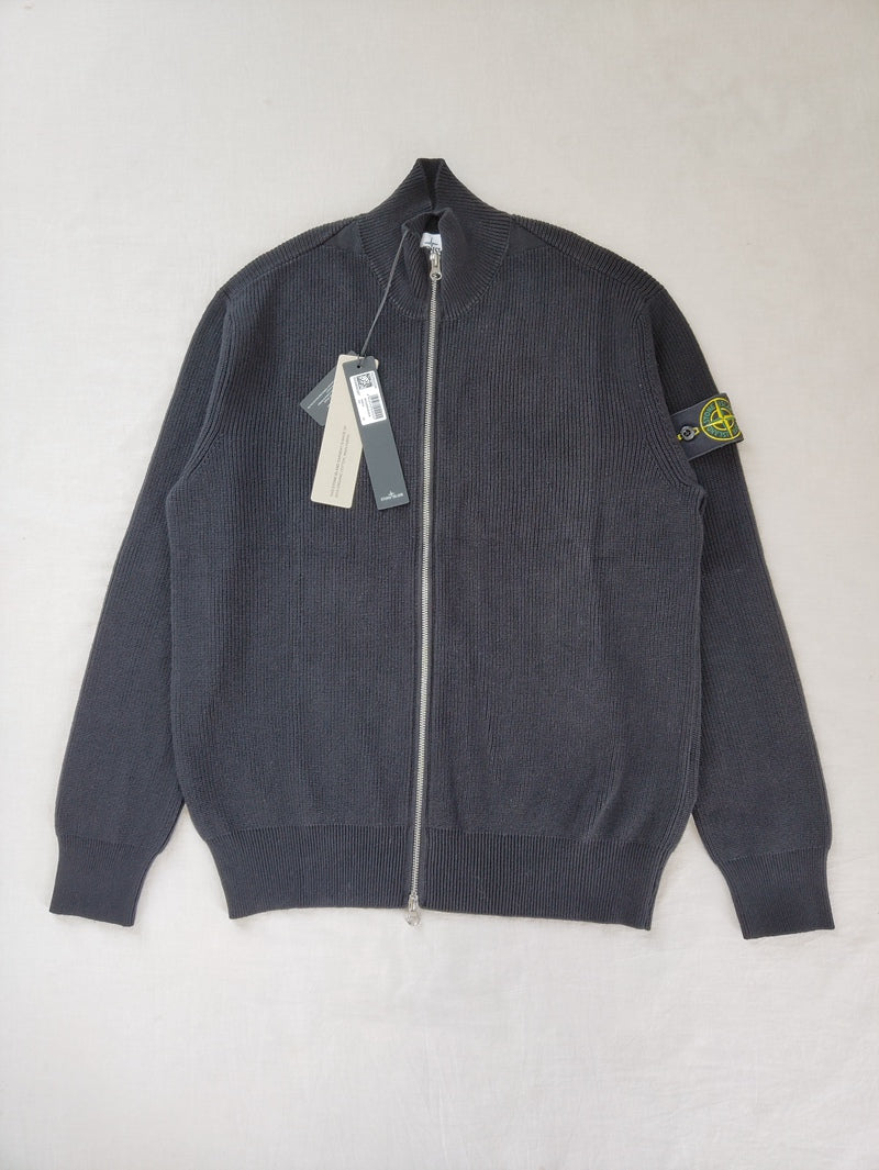 Stone Island Cotton Zip Cardigan Knit