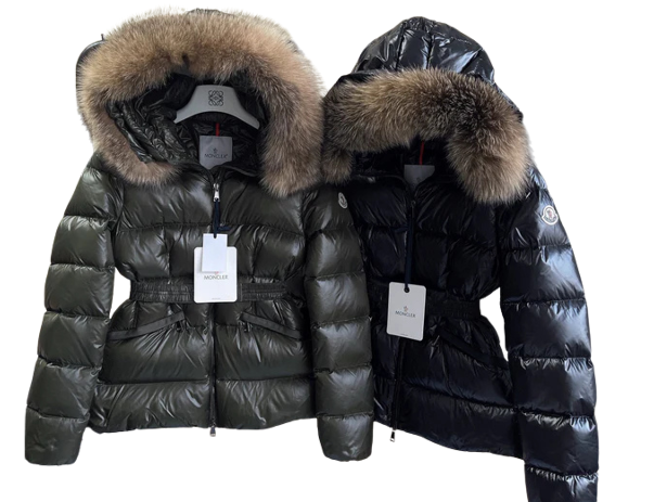 Moncler Boed Hooded Shearling Short Down Jacket