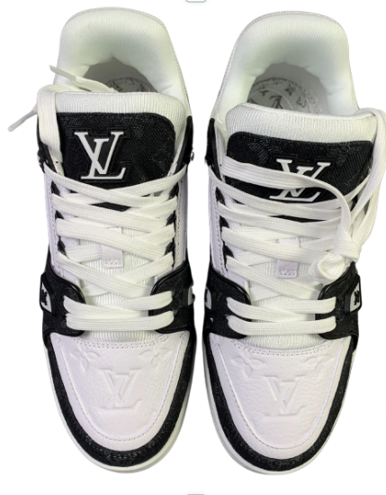 Louis Vuitton Trainers Black and White