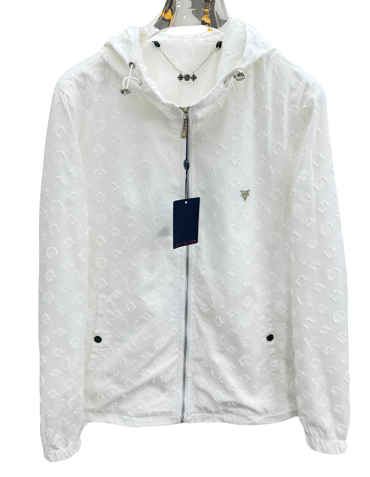 Louis Vuitton Embossed Monogram Zip Up Jacket