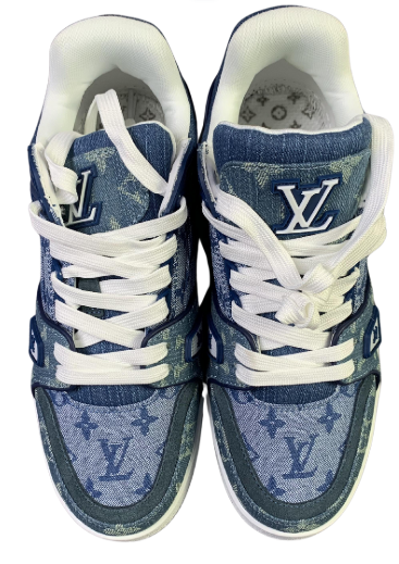 Louis Vuitton Trainers Denim Blue