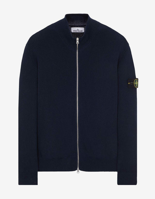 Stone Island Cotton Zip Cardigan Knit